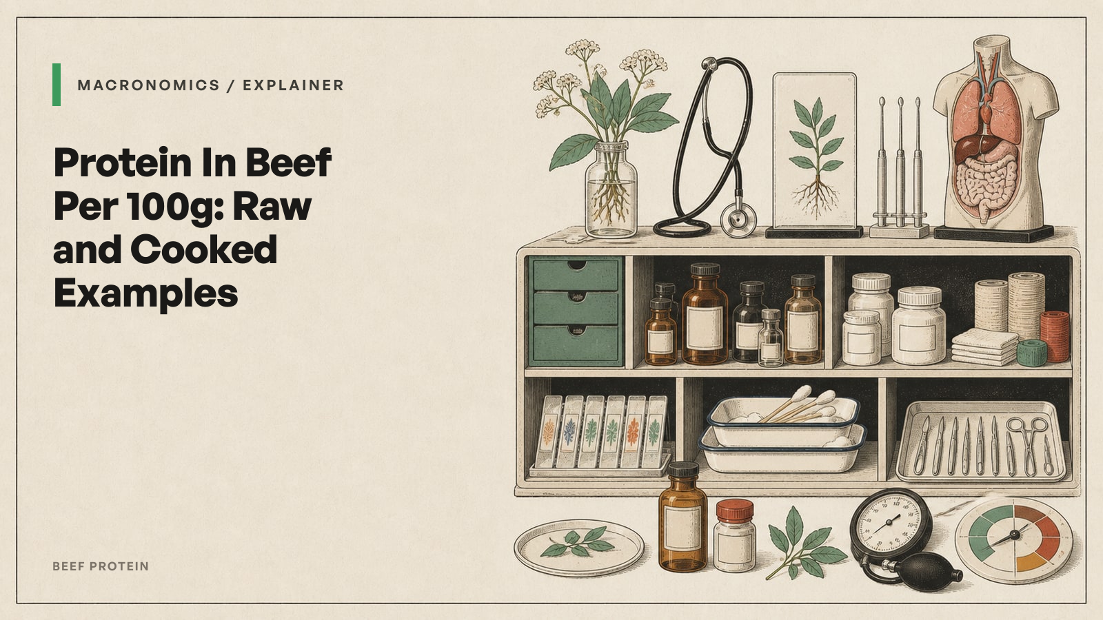 Protein In Beef Per 100g: Raw and Cooked Examples