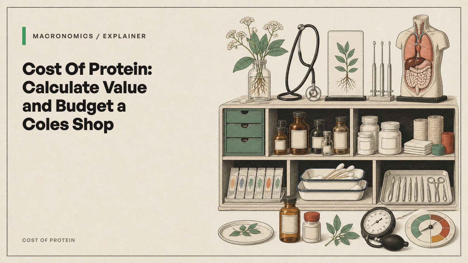 Cost Of Protein: Calculate Value and Budget a Coles Shop